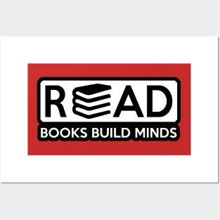 Books Build Minds Read Posters and Art